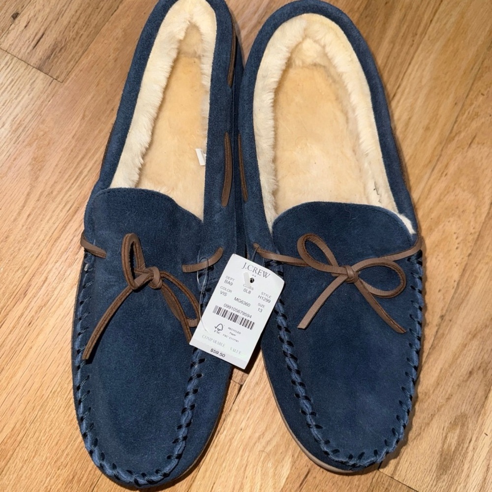 NWT Men’s J Crew Size 13 Slippers